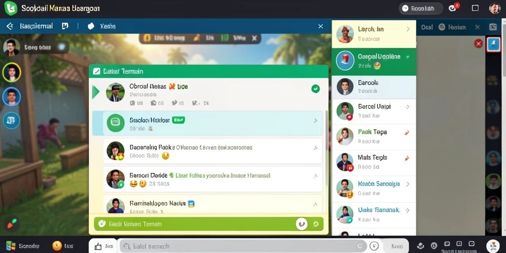 Screen gameplay yang menunjukkan momen seru dalam pertempuran.