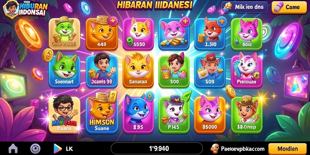 Lingkungan game yang kaya detail.