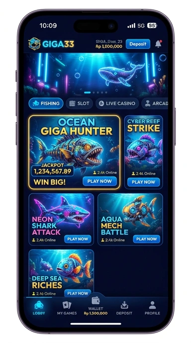 giga33 — layar beranda
